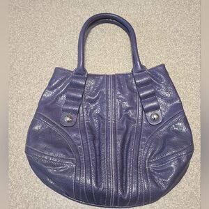 Womens nine west leather purse. Navy blue